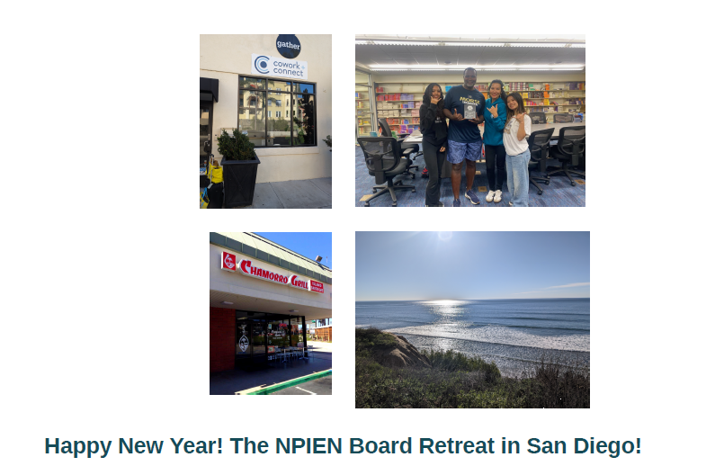 The NPIEN Board Retreat in San Diego